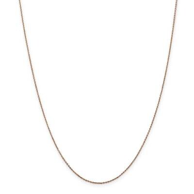 .8mm Diamond-Cut Cable Chain 10 Inch 14k Rose Gold RSC32-10, MPN: RSC32-10, 883957166438