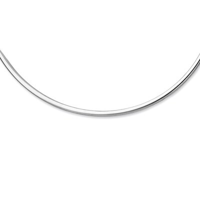 18 Inch 1Hollow Polished Neck Collar Necklace Sterling Silver QH361-18, MPN: QH361-18, 886774115689