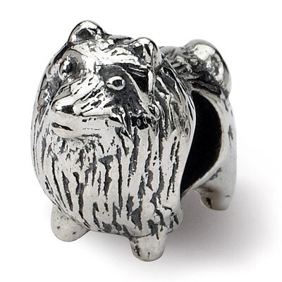 Pomeranian Bead - Sterling Silver QRS1210, MPN: QRS1210, 883957277097