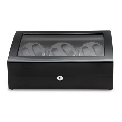 Rotations High Gloss Black Finish 6-Watch Winder GM13138, MPN: GM13138, 191101878244