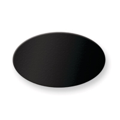 3/4 x 1 1/4 Oval Black Anodized Aluminum Plates-Sets of 6  GM3722-BA, MPN: GM3722-BA,