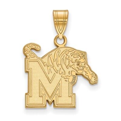 University of Memphis Medium Pendant 14k Yellow Gold 4Y003UMP, MPN: 4Y003UMP, 886774861494