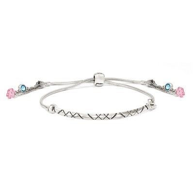 Swarovski Crystal Briolette Adjustable Bracelet Sterling Silver QG3636, MPN: QG3636, 886774613277