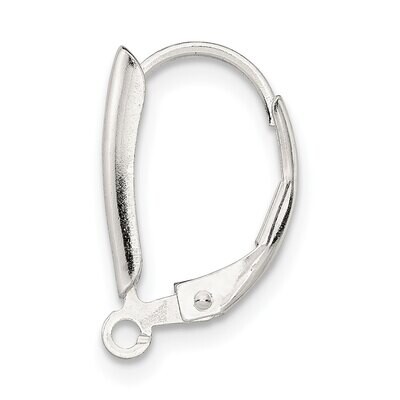 Cover Shield with Loop Leverback Setting Sterling Silver SS4841, MPN: SS4841,