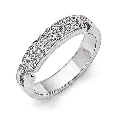 Ring Sterling Silver &amp; Cubic Zirconia QMP253, MPN: QMP253, 883957480916