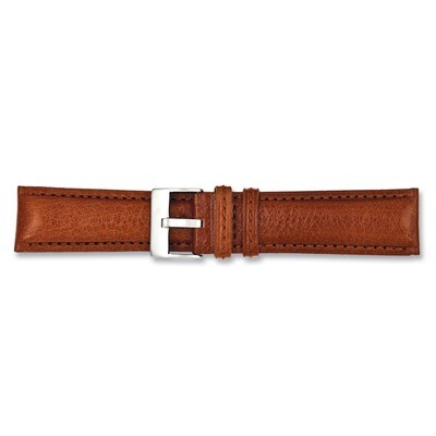 20mm Brushed Stainless Steel Buckle Havana Belting Leather Watch Band 7.75 Inch BAW300-20, MPN: BAW…