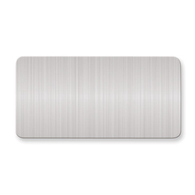 1 1/2 x 3 Satin Alum Plates-Sets of 6  GL6675-SA, MPN: GL6675-SA,