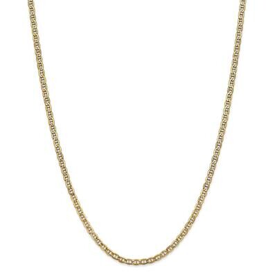3.2mm Semi-Solid Anchor Chain 22 Inch 14k Gold BC122-22, MPN: BC122-22, 883957168661