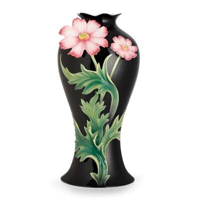 Franz Porcelain Cosmos Flower Large Vase (Limited Edition 2,000) FZ02622, MPN: FZ02622,