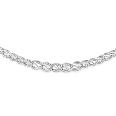 Necklace 14k White Gold Diamond-cut SF2169-17, MPN: SF2169-17, 191101364068