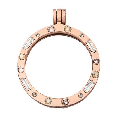 Nikki Lissoni Rose Gold-plated Pendant with Swarovski Stones 35mm P11RGM, MPN: P11RGM, 8719075305065