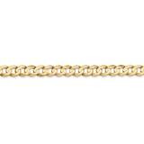 5.25mm Open Concave Curb Chain 28 Inch 14k Gold LCR140-28, MPN: LCR140-28, 883957172378