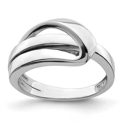 Folded Desing Band 14k White Gold Polished R897W, MPN: R897W, 196904044285