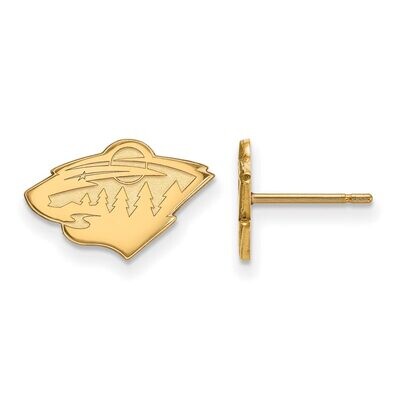 Minnesota Wild x-Small Post Earring 14k Yellow Gold 4Y007WIL, MPN: 4Y007WIL, 886774866727