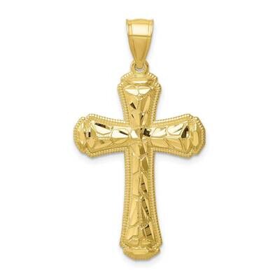 Diamond-cut Cross Pendant 10k Gold 10C1376, MPN: 10C1376, 883957894805