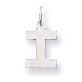 Small Block Initial I Charm 14k White Gold YC665I, MPN: YC665I, 883957973043
