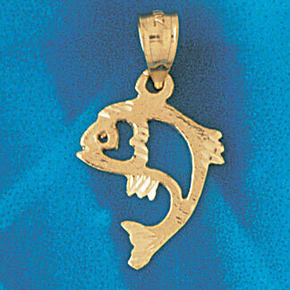 Dazzlers Jewelry Dolphin Pendant Necklace Charm Bracelet in Yellow, White or Rose Gold 420, MPN: DZ…