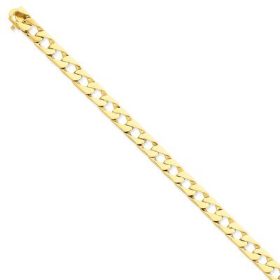 8mm Hand-polished Fancy Link Chain 8 Inch 14k Gold LK148-8, MPN: LK148-8, 886774403892