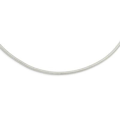 4mm Round Cubetto 16in Necklace Sterling Silver QG5362-16, MPN: QG5362-16, 886774065748