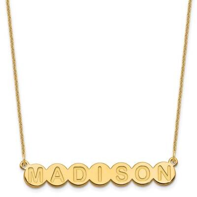 7 Letter Bubble Necklace 14k Gold XNA1319Y, MPN: XNA1319Y,