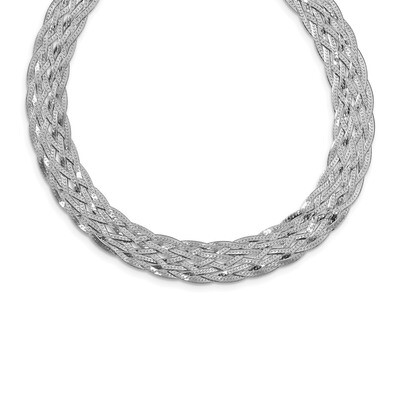 Leslie&#39;s 4 in ext. Choker Necklace 12 Inch Sterling Silver Polished HB-QLF1011-12, MPN: QLF1011-12,…