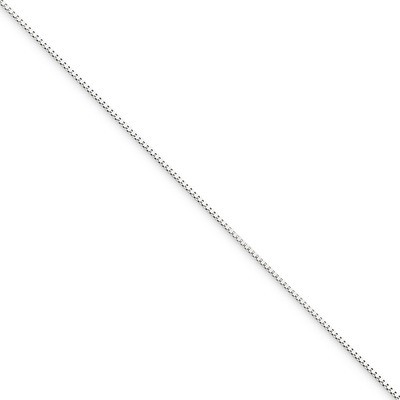 0.5mm Box Chain 24 Inch 10k White Gold 10KWB040-24, MPN: 10KWB040-24, 886774539942