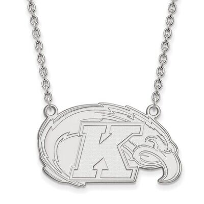 Kent State University Large Pendant with Chain Necklace Sterling Silver SS009KEN-18, MPN: SS009KEN-…