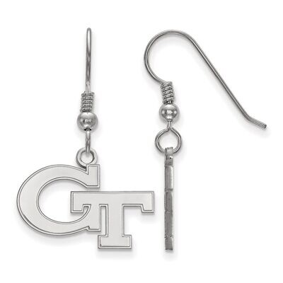Georgia Institute of Technology Small Dangle Earring Wire Sterling Silver SS007GT, MPN: SS007GT, 88…