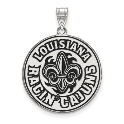 University of Louisiana at Lafayette Extra Large Enamel Pendant Sterling Silver SS006USL, MPN: SS00…