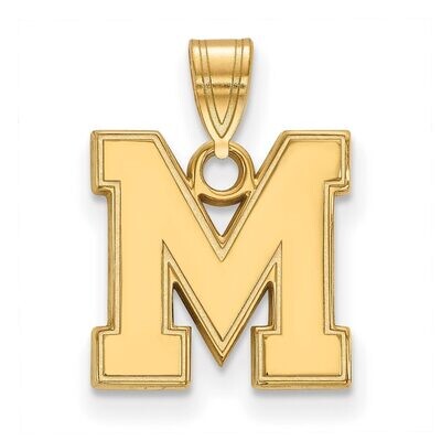 University of Memphis Small Pendant Gold-plated Silver GP035UMP, MPN: GP035UMP, 886774937755