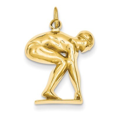 Swimmer diver Charm 14k Gold D3469, MPN: D3469, 886774093628