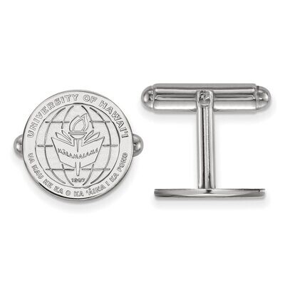 The University of Hawai&#39;i Crest Cuff Link Sterling Silver SS017UHI, MPN: SS017UHI, 886774707440