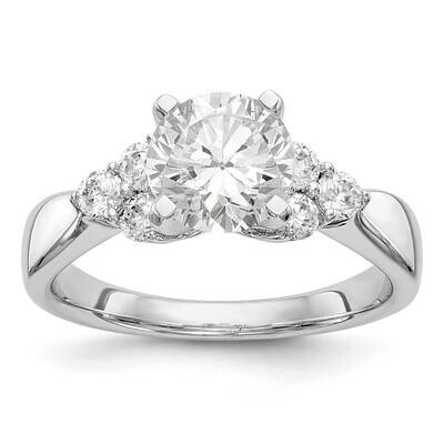 Diamond Si1/Si2, G H I, Peg Semi-Mount Engagement Ring 14k White Gold Lab Grown RM2925E-039-WLG, MP…