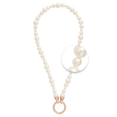 Nikki Lissoni Necklace with Pearls with A Rose Gold-Plated Oring Closure 40cm NQ03RG40, MPN: NQ03RG…