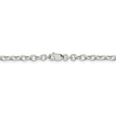 30 Inch 3.75mm Oval cable chain Sterling Silver QFC94-30, MPN: QFC94-30, 886774112831