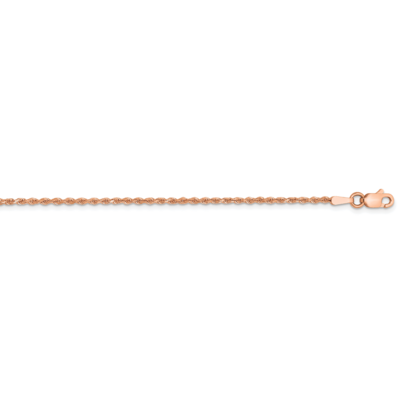 20 Inch 1.50mm Diamond-cut Rope with Lobster Clasp Chain 14k Rose Gold 012R-20, MPN: 012R-20, 88395…