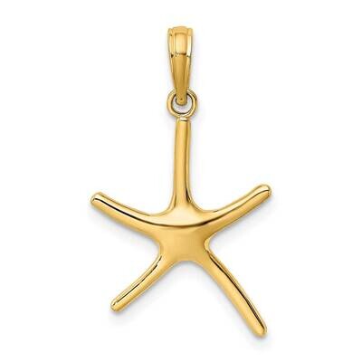 Dancing Starfish with Bail Charm 14k Gold K7671, MPN: K7671, 637218150717