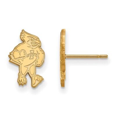 Iowa State University Small Post Earring 14k Yellow Gold 4Y022IAS, MPN: 4Y022IAS, 886774876320