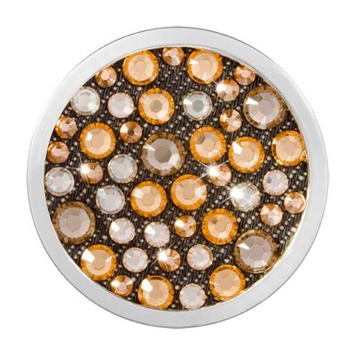 Nikki Lissoni Denim Dreams Gold Topaz Silver-Plated 33mm Coin C1473SM, MPN: C1473SM, 8718819230236