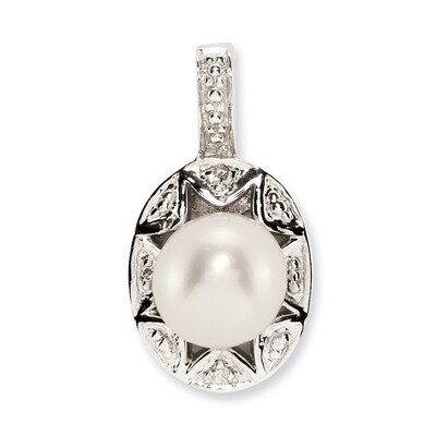 June Pearl Pendant Sterling Silver Diamond QBPD10JUN, MPN: QBPD10JUN, 883957478470
