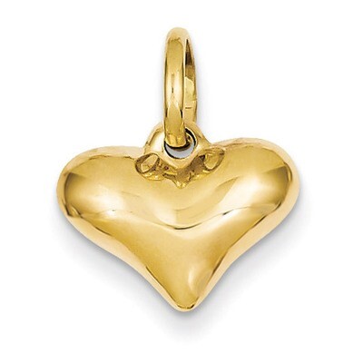 Puffed Heart Pendant 14k Gold S1445, MPN: S1445, 658226124569