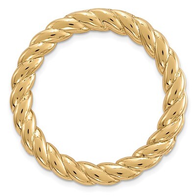 Medium Polished Chain Slide Sterling Silver Gold-tone QSK1738, MPN: QSK1738, 886774640532