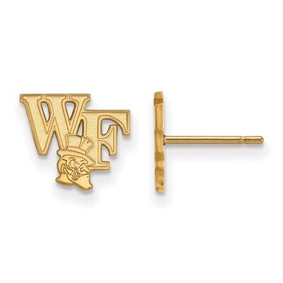 Wake Forest University x-Small Post Earrings Gold-plated Silver GP064WFU, MPN: GP064WFU, 8867749521…