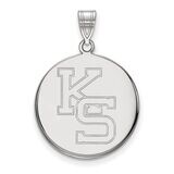 Kansas State University Large Pendant 10k White Gold 1W068KSU, MPN: 1W068KSU, 886774792491