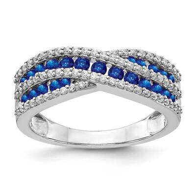Sapphire Fancy Ring 14k White Gold Diamond RM3847-SA-033-WA, MPN: RM3847-SA-033-WA, 883957214597