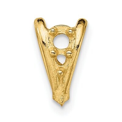 Casted Diamond Accent Bail 14k Yellow Gold YG1583, MPN: YG1583,