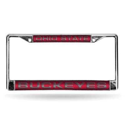 Collegiate Ohio State Red Laser Chrome Car License Plate Frame GC6977, MPN: GC6977, 94746404161