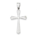 Polished Cross Pendant 14k White Gold K5033, MPN: K5033, 869887172275