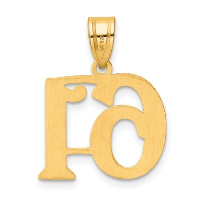 Number 61 Pendant 14k Gold Polished APN61, MPN: APN61, 196904079935