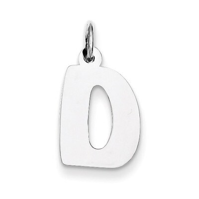 Bubble Block Initial Charm Sterling Silver QC5091D, MPN: QC5091D, 886774976730
